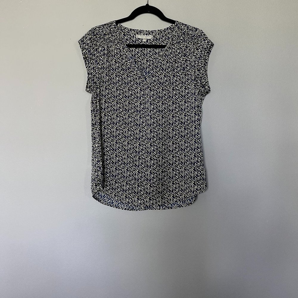 Nori satin Cap Sleeve Blouse